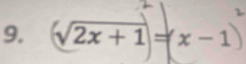 √2x+1=x-1