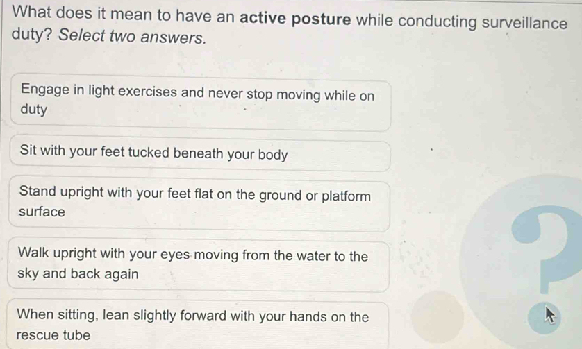 Solved: What does it mean to have an active posture while conducting ...