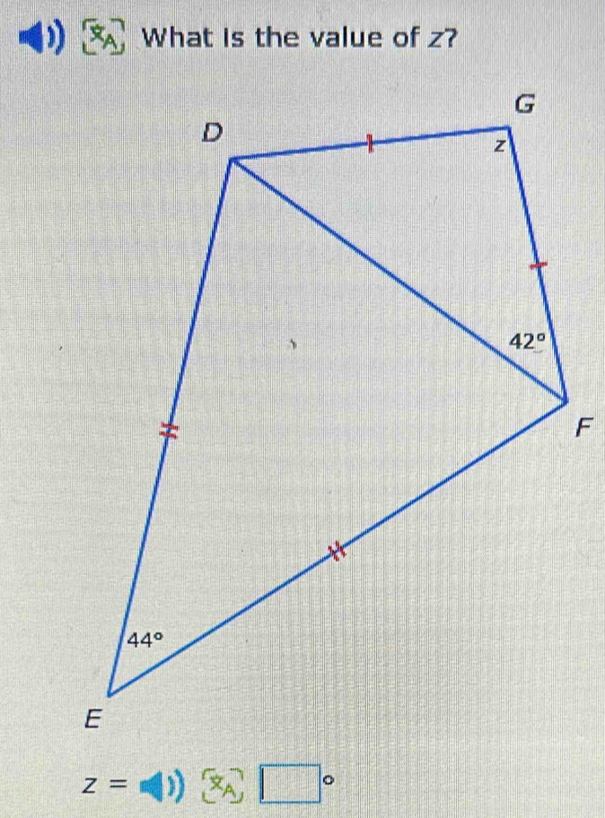 What is the value of z?
z=w()) □ x_A□°