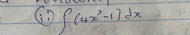 ∈t (4x^3-1)dx