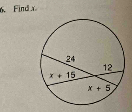 Find x.