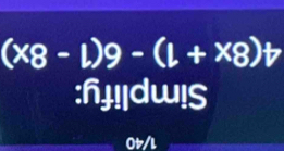 (x8-1)9- (8)+
:h!|dw!S
Ot/l