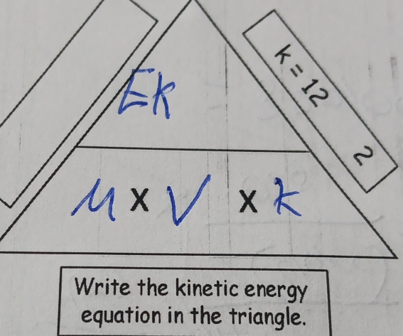 equation in the triangle.