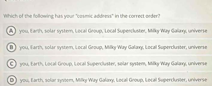 Solved: Which of the following has your 