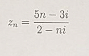 z_n= (5n-3i)/2-ni 