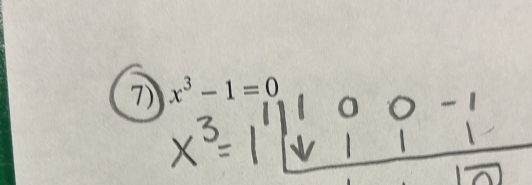 x^3-1=0