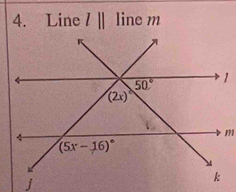 Line l|| line m