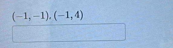 (-1,-1),(-1,4)