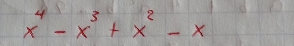 x^4-x^3+x^2-x