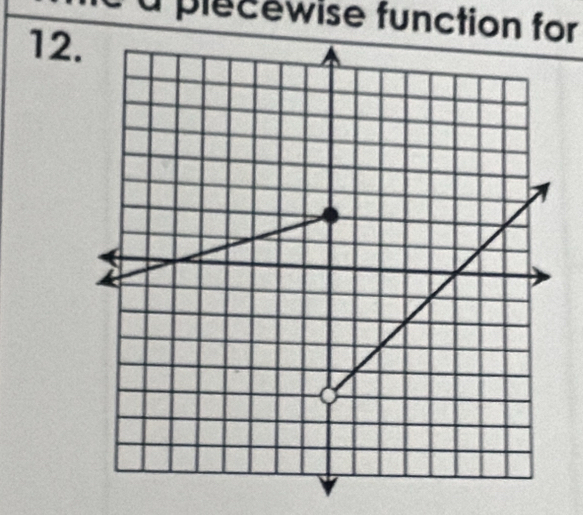 plecewise function for
12