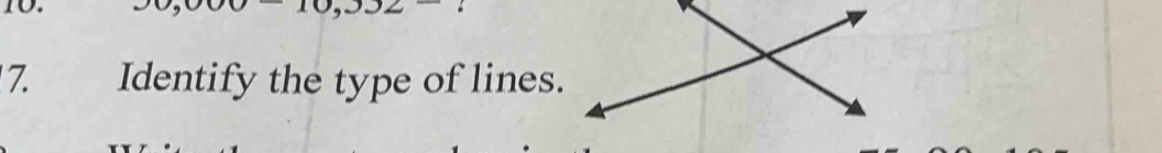 Identify the type of lines.