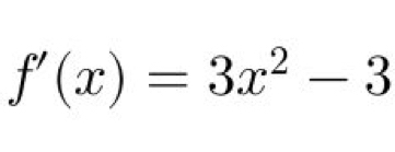 f'(x)=3x^2-3