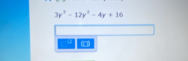 3y^3-12y^2-4y+16