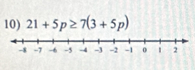 21+5p≥ 7(3+5p)