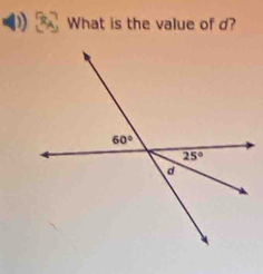 ) What is the value of d?