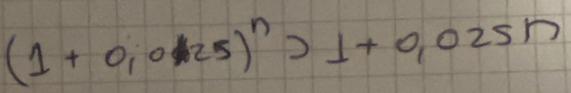 (1+0,0125)^n>1+0,025n