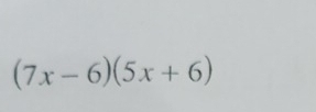 (7x-6)(5x+6)