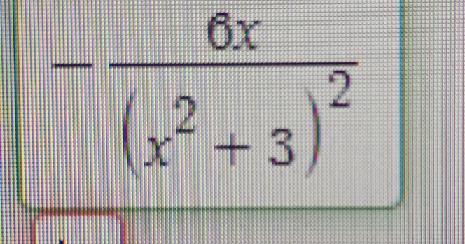 -frac 6x(x^2+3)^2