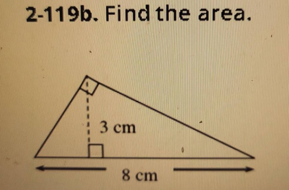 2-119b. Find the area.