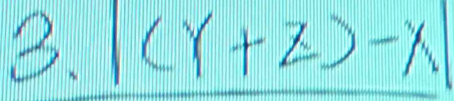 |(Y+Z)-1/