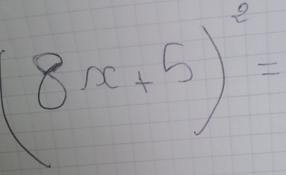 (8x+5)^2=