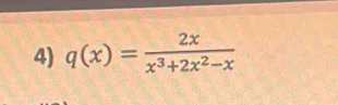 q(x)= 2x/x^3+2x^2-x 