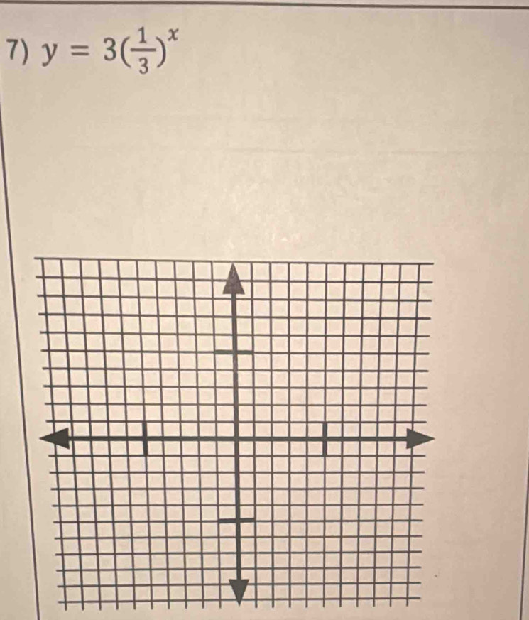 y=3( 1/3 )^x