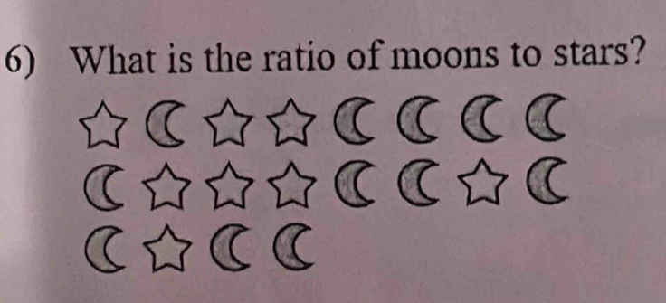 What is the ratio of moons to stars? 
(