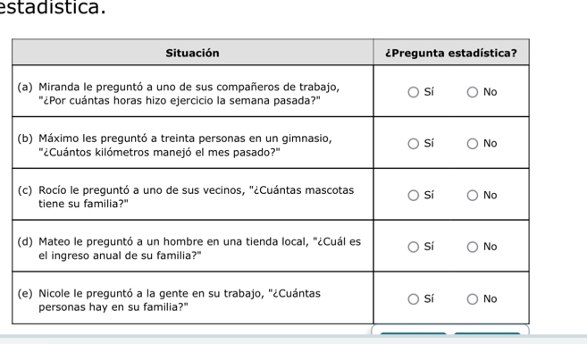 estadística.