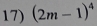 (2m-1)^4