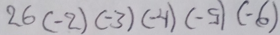 26(-2)(-3)(-4)(-5)(-6)