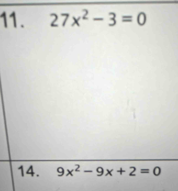 9x^2-9x+2=0