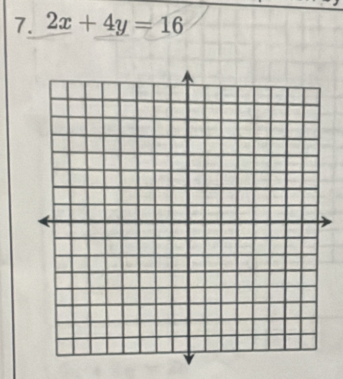 2x+4y=16