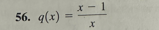 q(x)= (x-1)/x 