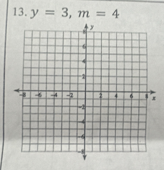 y=3, m=4