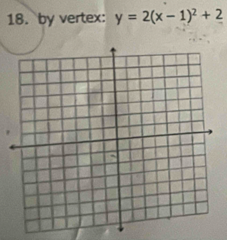 by vertex: y=2(x-1)^2+2