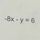 -8x-y=6