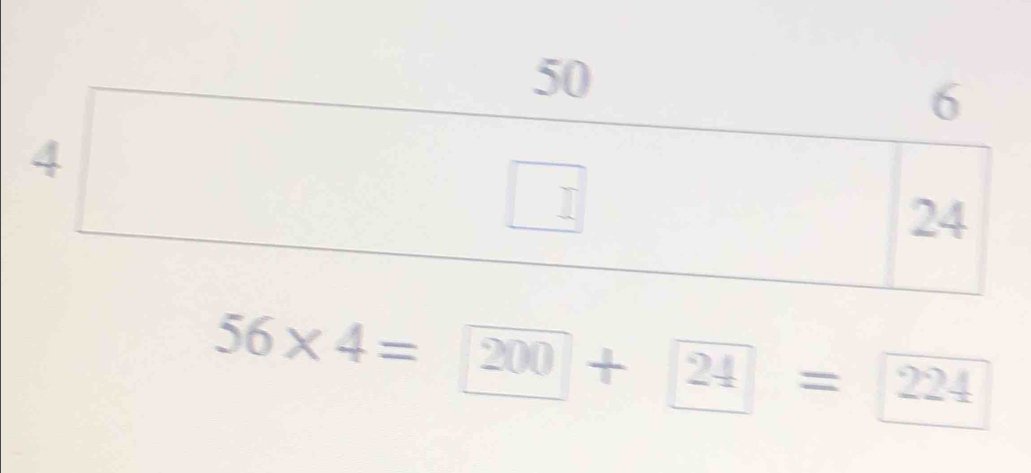 56* 4=200+24=224