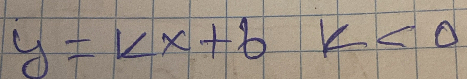 y=kx+bk<0</tex>