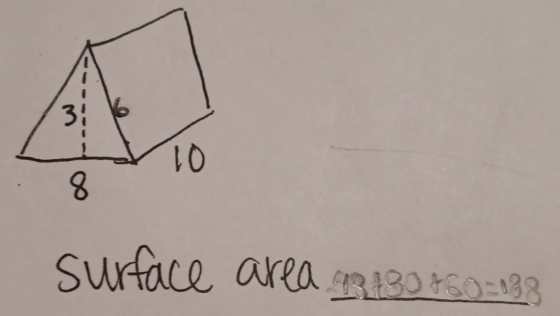 surface area
_ 43030+60=138