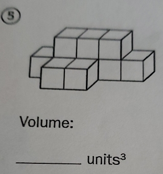 Volume: 
_ units^3