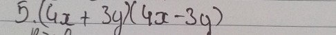 (4x+3y)(4x-3y)