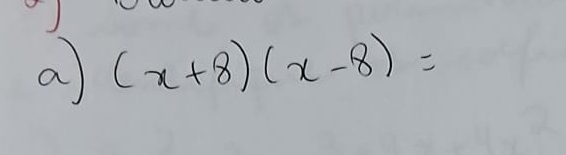 a (x+8)(x-8)=