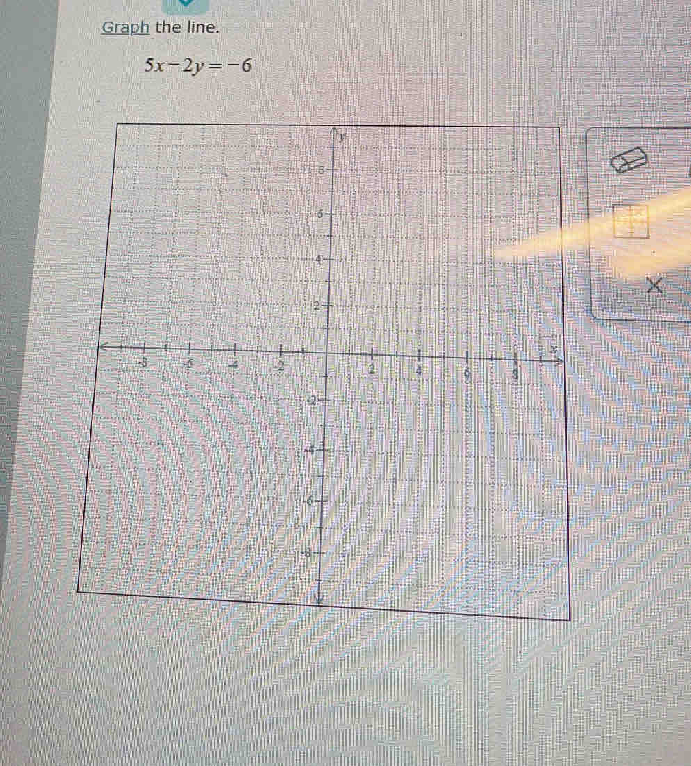 Graph the line.
5x-2y=-6