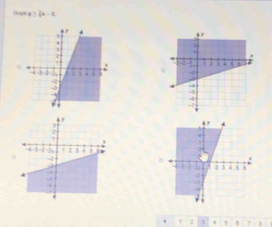 Graph y≥  1/t x-3

。
2 3 4 5 0 7 B