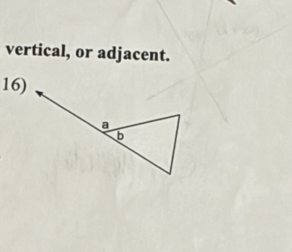 vertical, or adjacent. 
16)