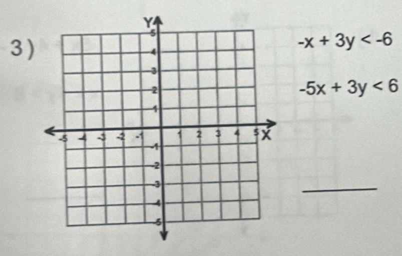 3 )
-x+3y
-5x+3y<6</tex> 
_