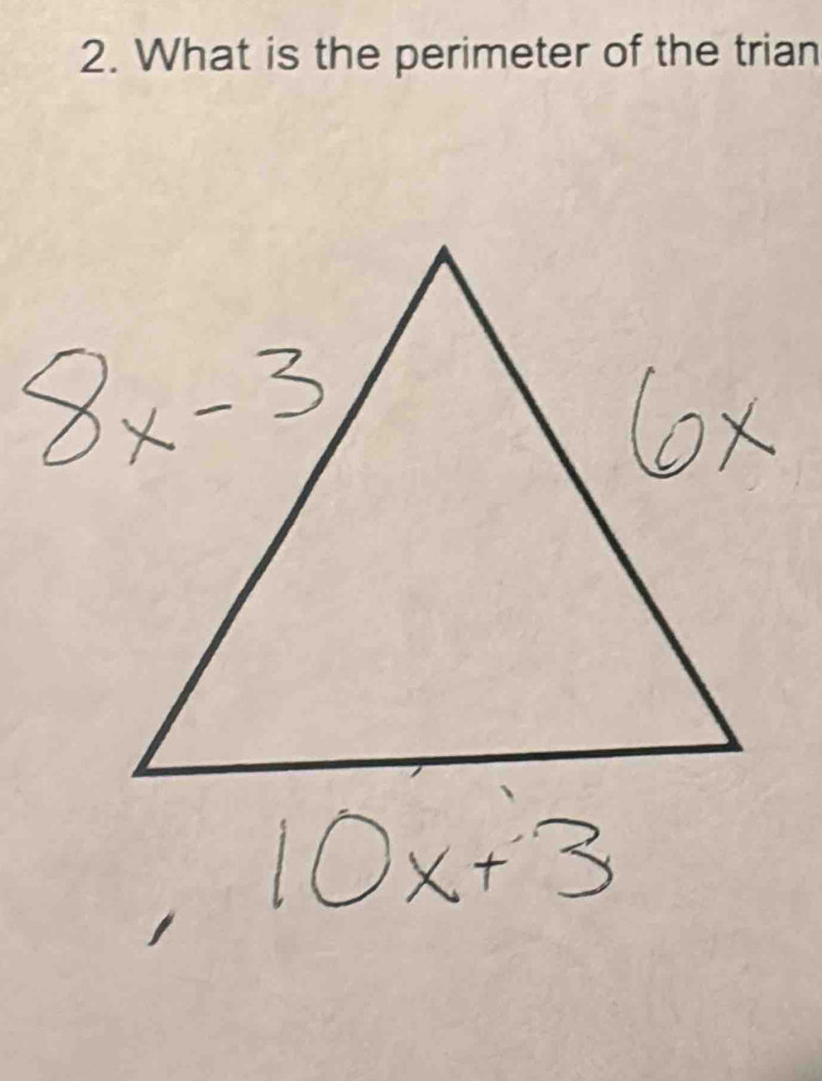 What is the perimeter of the trian