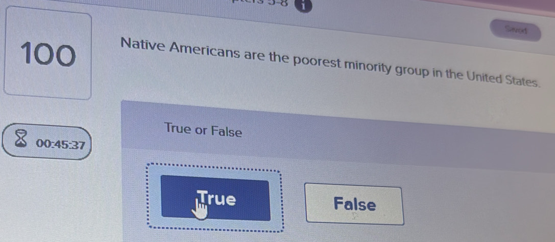 Solved: Saved 100 Native Americans are the poorest minority group in ...
