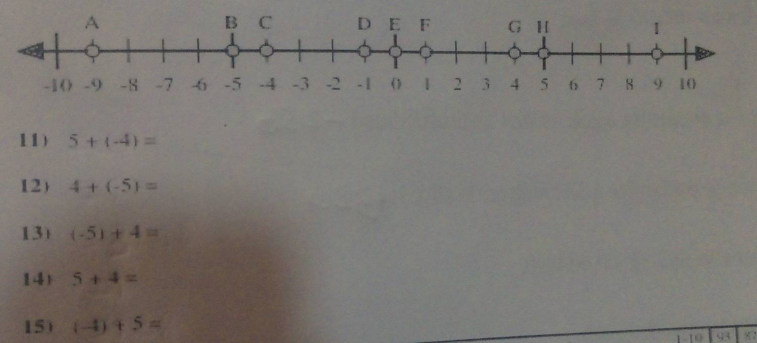 5+(-4)=
12) 4+(-5)=
13) (-5)+4=
141 5+4=
15 (-4)+5=
-10 93 7